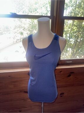 Nike Women's Purple-Blue Racerback Tank Top